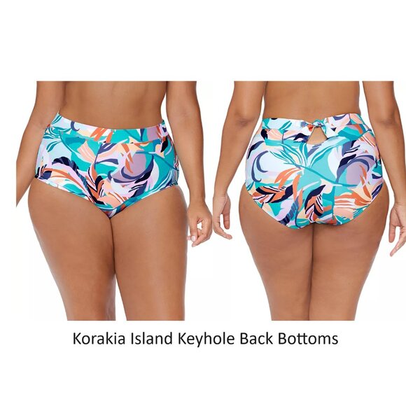 NWT Raisin's Women's Assorted Swim Bottoms Multicolor Sizes 14W-22W $60 12HL262 - Picture 3 of 7